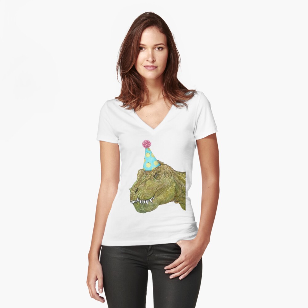 Item preview, Fitted V-Neck T-Shirt designed and sold by ECMazurDesign.