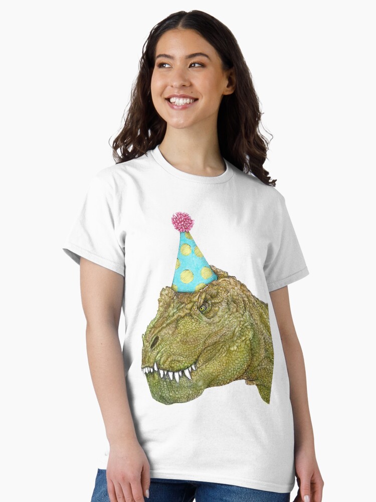 Thumbnail 2 of 7, Classic T-Shirt, Party Dinosaur designed and sold by ECMazurDesign.