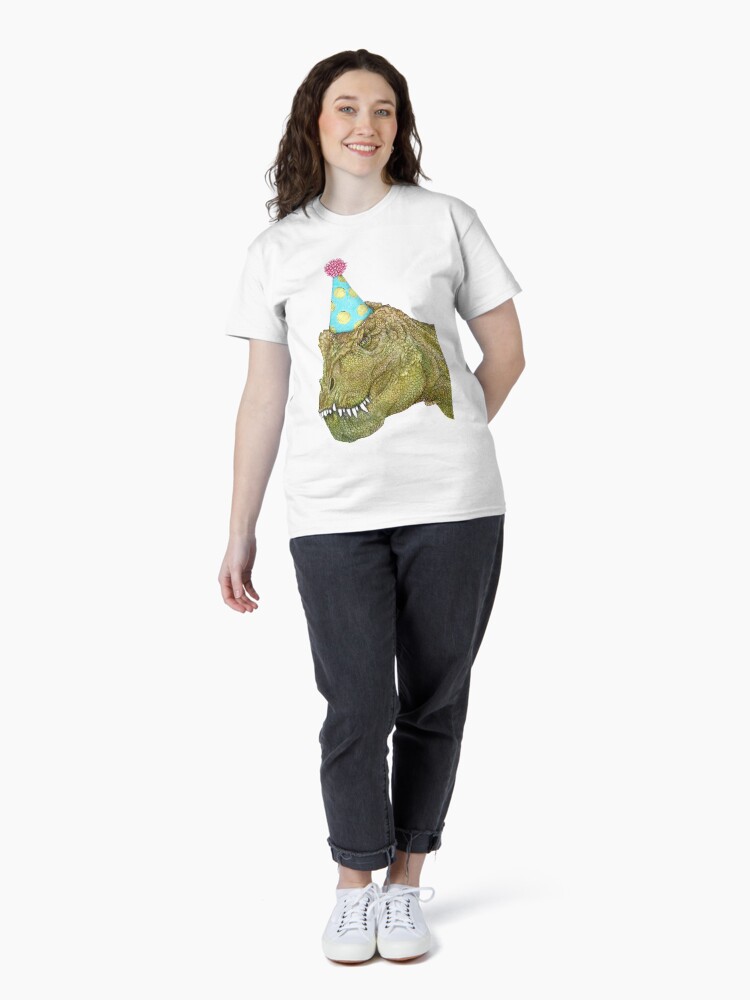 Thumbnail 4 of 7, Classic T-Shirt, Party Dinosaur designed and sold by ECMazurDesign.
