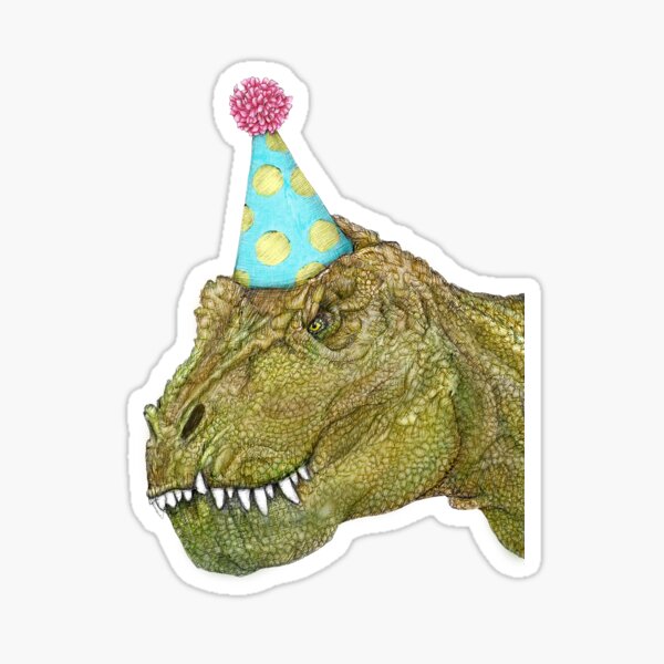 Party-Dinosaurier Sticker