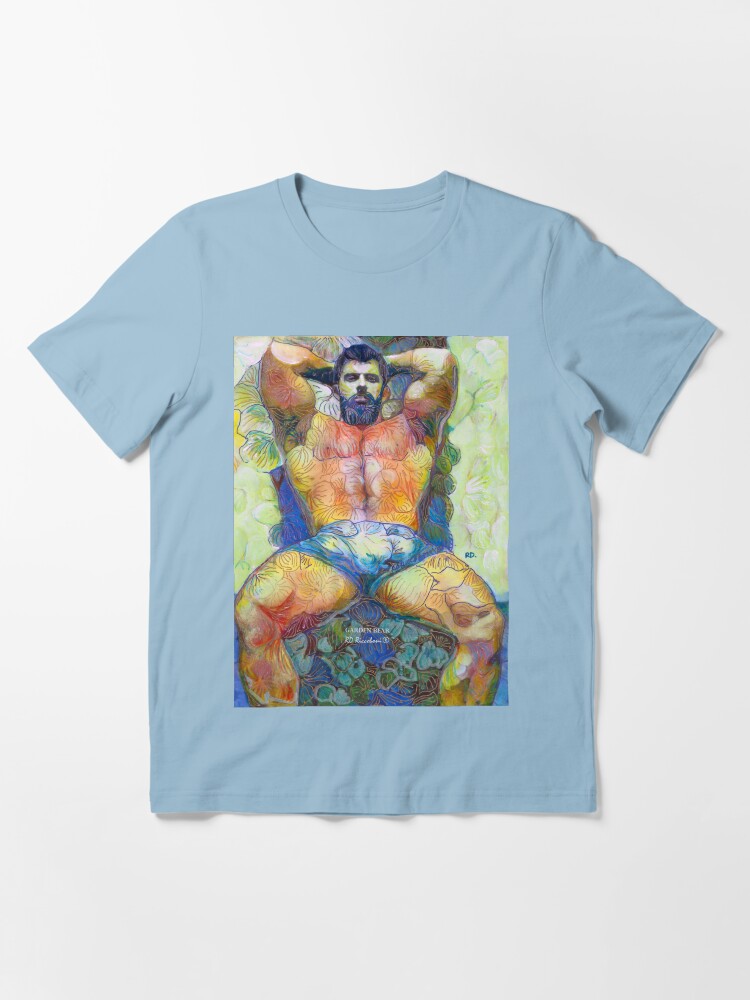 Alternate view of Garden Bear by RD Riccoboni - Naughty Boy Painting Essential T-Shirt