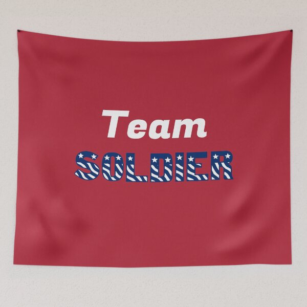 Item preview, Team Red White and Blue Soldier Party Games Themed Bib designed and sold by Dator.