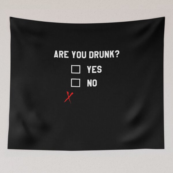 Item preview, Funny Are You Drunk Yes No Drinking Alcohol Drinker T-Shirt designed and sold by LookTwice.