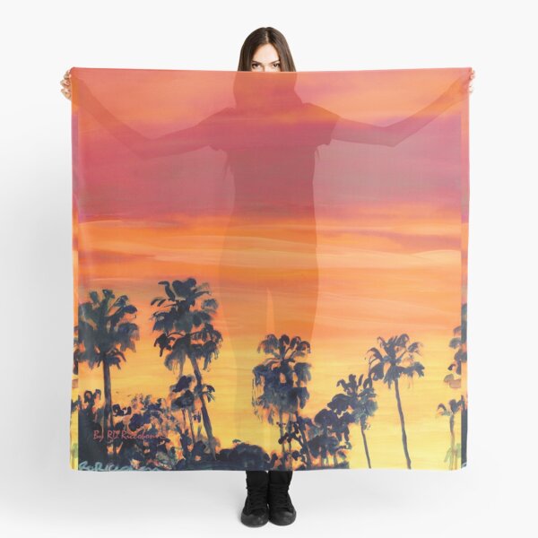 Riccoboni - Red Sunset In San Diego Picture Scarf