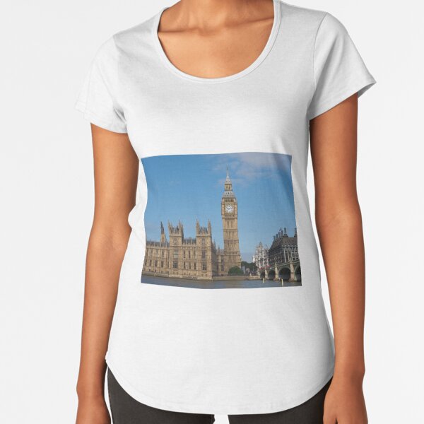 Houses of Parliament in London Premium Scoop T-Shirt