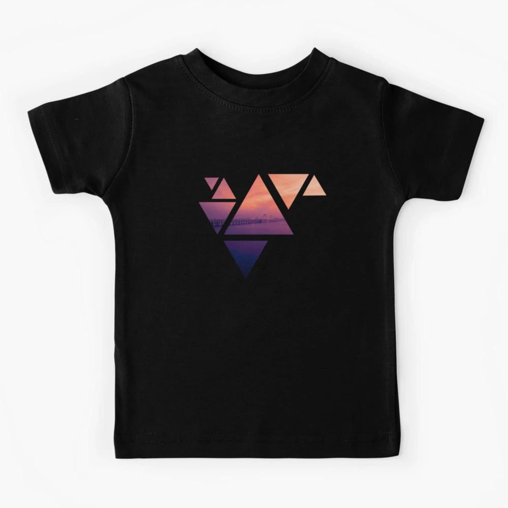 Geometric Shape Abstract Triangle Design Kids T-Shirt for Sale by  edwinvisuals