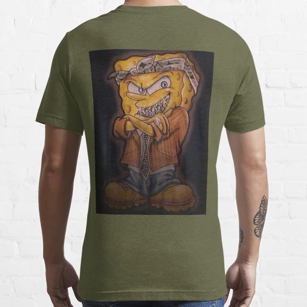 Camiseta esencial for Sale con la obra « Dinero en efectivo Pimp Bob Esponja»  de juliepeatees