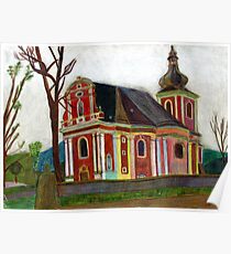 Baroque church of st. Mary Magdalene in Božanov Poster