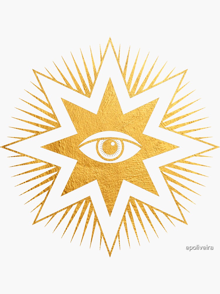 Gold symbol All seeing eye by epoliveira