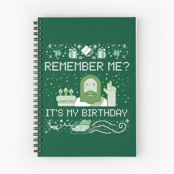 Item preview, Remember me? It’s my Birthday, the true reason for Christmas Funny religious Jesus pixel art  designed and sold by Scoopivich.