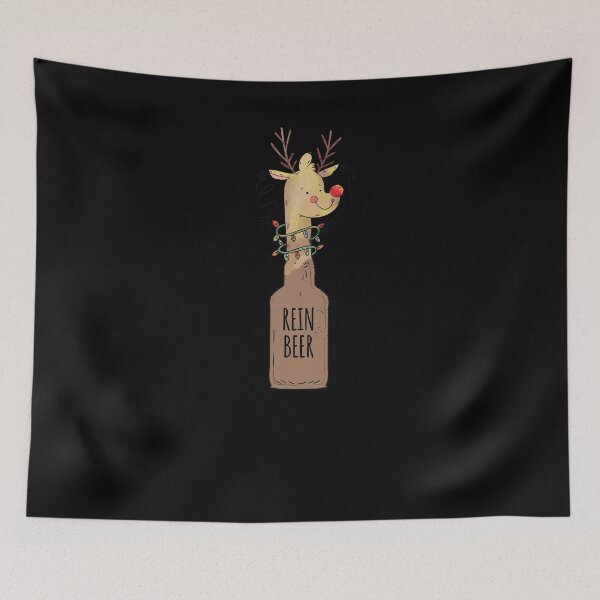 Item preview, Cute Reinbeer Reindeer Beer Drinking Christmas Family Shirt designed and sold by LookTwice.