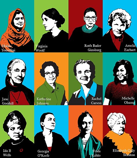 "Feminist Icons" Poster by candhdesigns | Redbubble