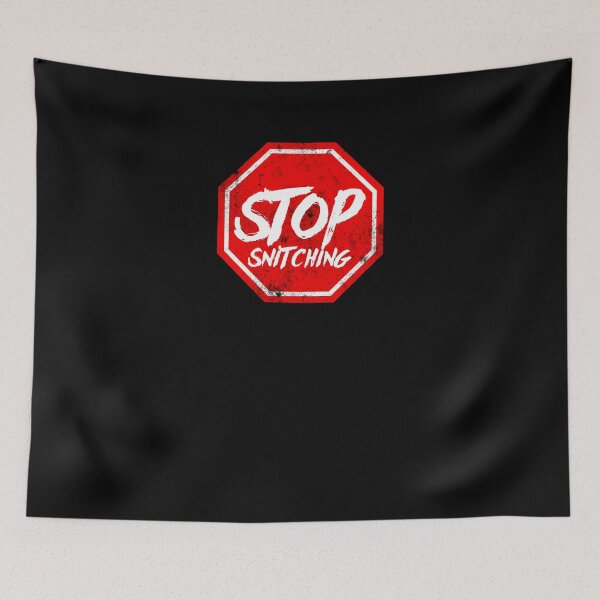 Item preview, Stop Snitching Cute Sarcastic Joke Meme Shirt designed and sold by LookTwice.