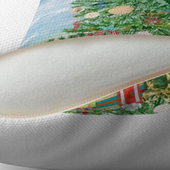 Alternate view of Coastal Christmas B Throw Pillow