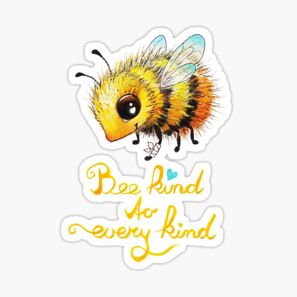 Bee by Maria Tiqwah Sticker