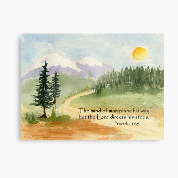 Guidance, Proverbs 16:9 Metal Print
