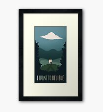 I Want To Believe Framed Print