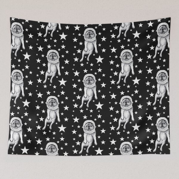 Item preview, Space Pug designed and sold by Flower Magic .