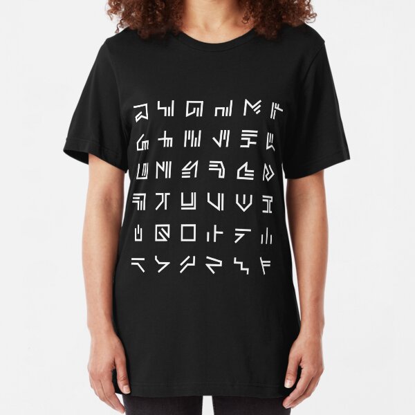 The mysterious 'Incorporeus' alphabet - Insangel Slim Fit T-Shirt