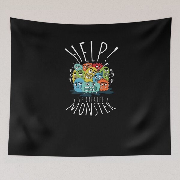 Item preview, Funny Help Created A Monster Family Mom Dad Parent T-Shirt designed and sold by LookTwice.