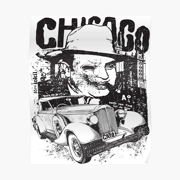Wall Stickers Vinyl Decal Gangster Al Capone Mafia z1203