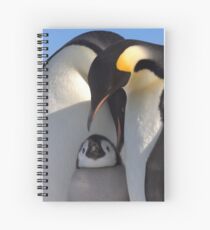 Emperors and Chick - Snow Hill Island Spiral Notebook