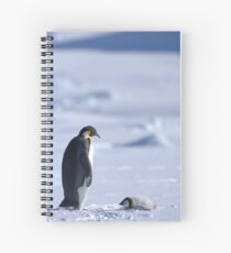 Emperor Penguin and Chick - Snow Hill Island Spiral Notebook