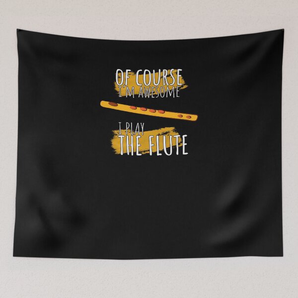 Item preview, Cool Of Course I'm Awesome I Play The Flute Music Band Shirt designed and sold by LookTwice.
