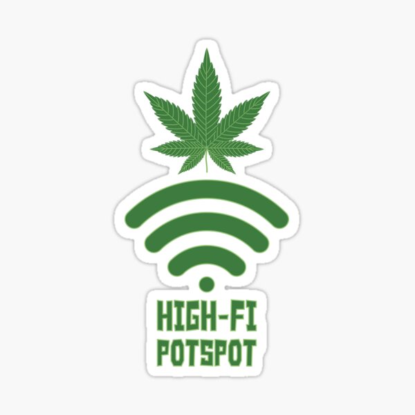 Item preview, Cannabis Bong Pot Spot Wifi designed and sold by emphatic.