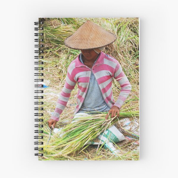 Item preview, Balinese woman threshing rice designed and sold by Michael Brewer.