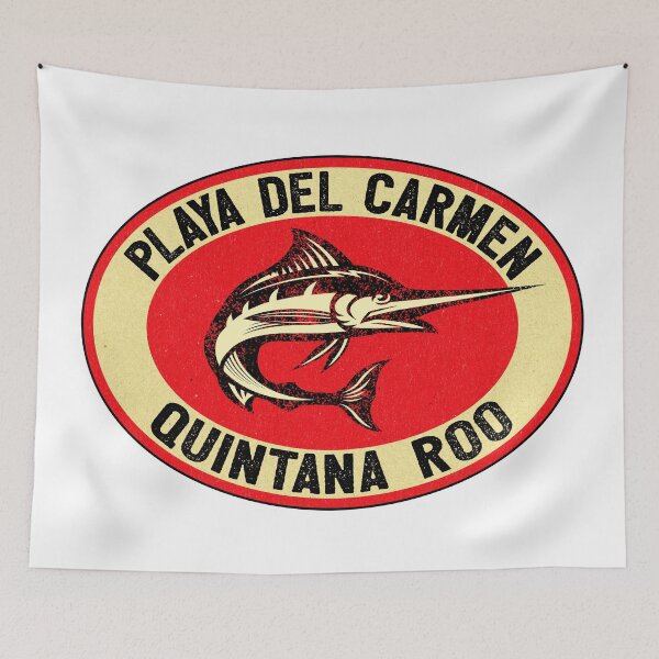 Item preview, Playa Del Carmen Mexico Marlin Fishing Beach Ocean Quintana Roo designed and sold by DESTINATIONS DECAL.