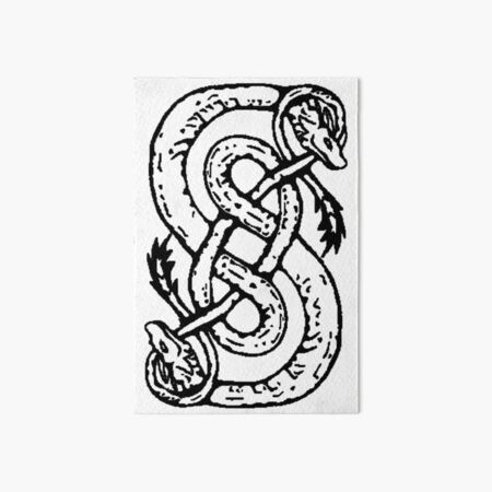 &ldquo;The Urnes Snakes, ancient symbol associated with Loki. (black)&rdquo; Art