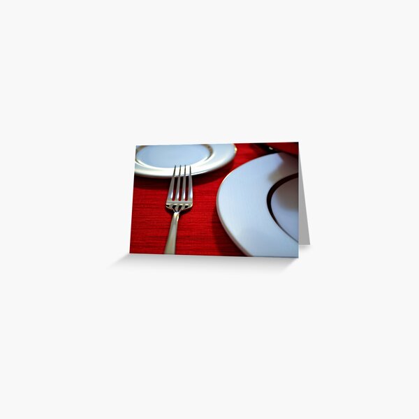 Red Setting Greeting Card