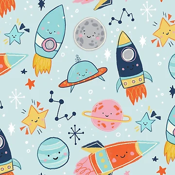 Artwork thumbnail, Space Rockets by jwillustrations