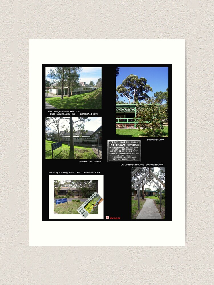 Thumbnail 2 of 3, Art Print, Kew Cottages History. designed and sold by 4Kew.