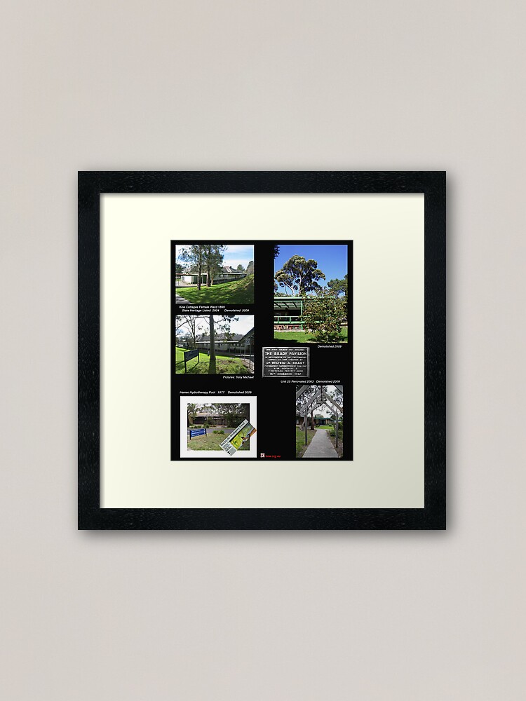 Thumbnail 2 of 7, Framed Art Print, Kew Cottages History. designed and sold by 4Kew.