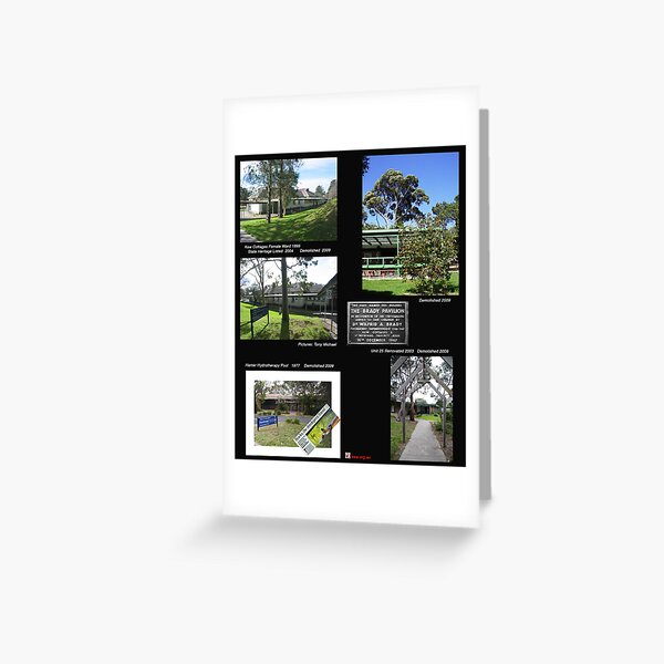 Kew Cottages History. Greeting Card