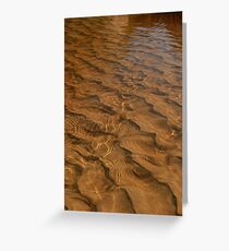 Tidal River ripples - Wilson's Prom Greeting Card