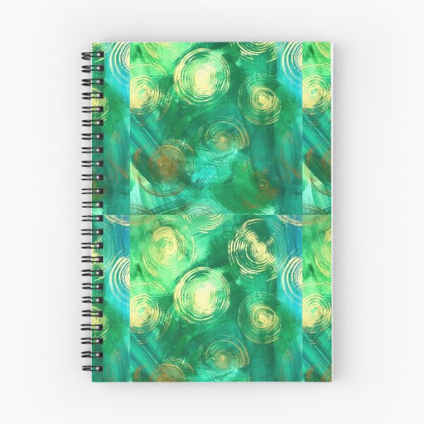 Item preview, BlueGreen with Gold Circles designed and sold by Julia Foxworth.