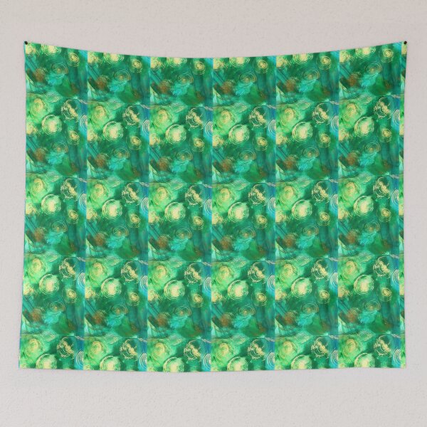 Item preview, BlueGreen with Gold Circles designed and sold by Julia Foxworth.