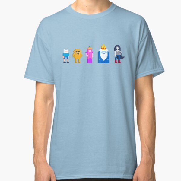 Adventure Time Lineup Voxel Style Classic T-Shirt