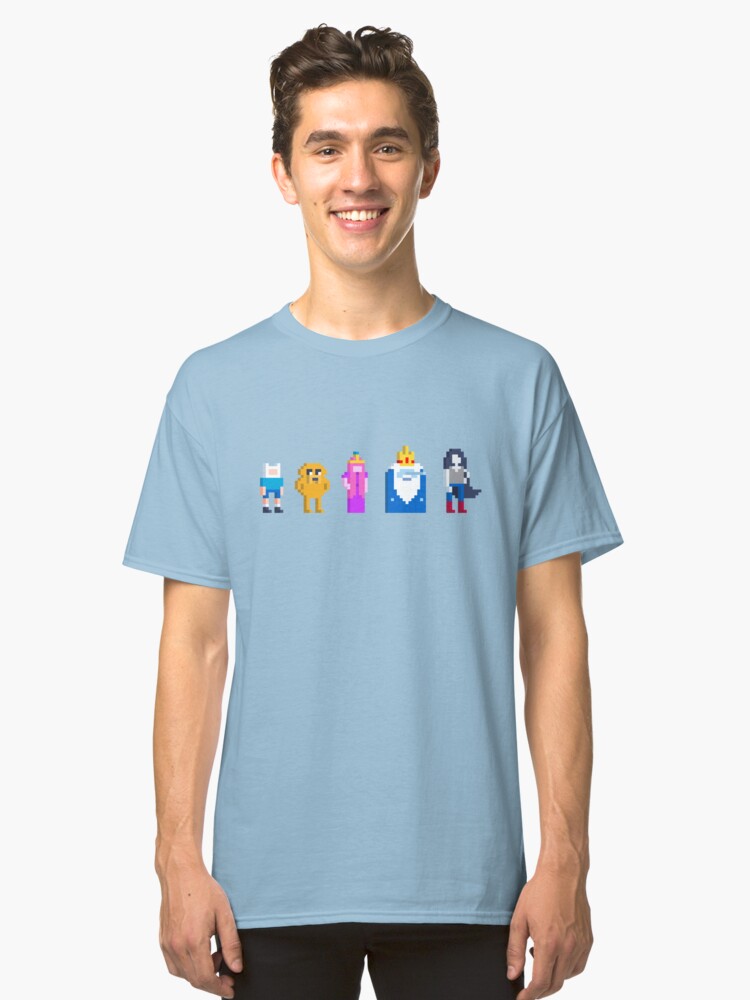 Alternate view of Adventure Time Lineup Voxel Style Classic T-Shirt