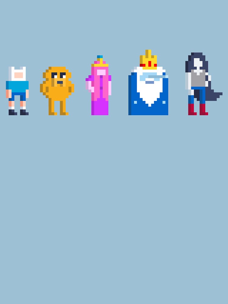 Adventure Time Lineup Voxel Style by Doomgriever
