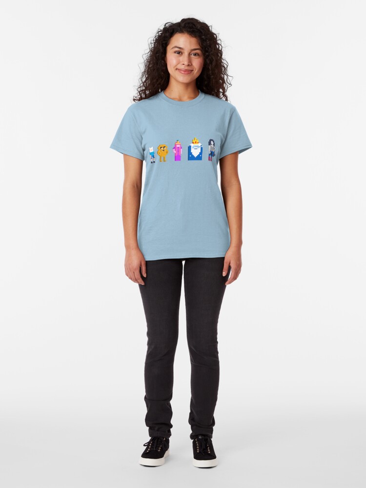 Alternate view of Adventure Time Lineup Voxel Style Classic T-Shirt