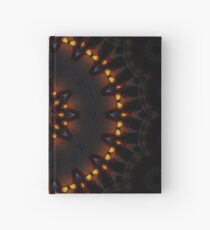 Dark Orange Mysterious Mandala Hardcover Journal