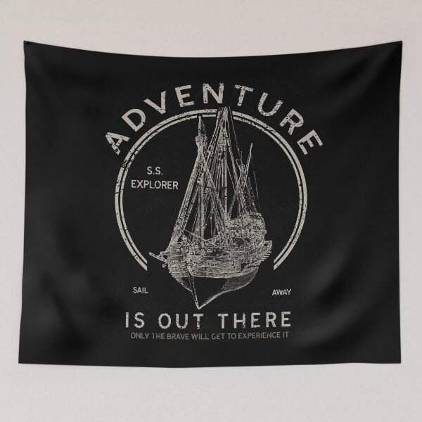 Item preview, Adventure Ship Retro Vintage Distressed Adventure Design designed and sold by JakeRhodes.