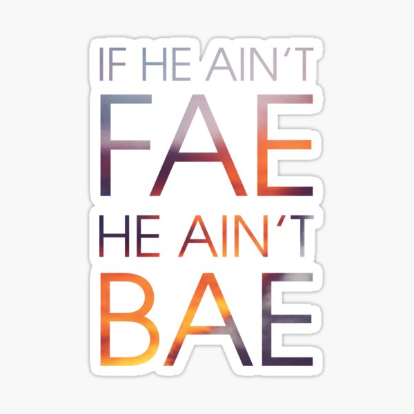 Fae Bae Fantasy Book Nerd Sticker