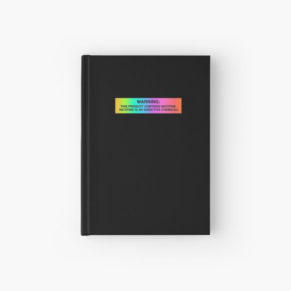 Warning! Hardcover Journal