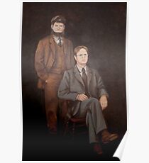 Dwight And Mose Painting Poster