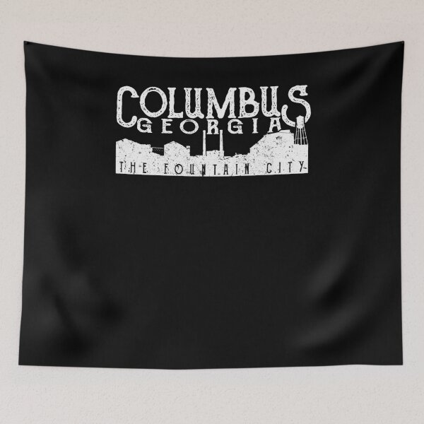 Item preview, Columbus Georgia Retro Vintage Distressed Skyline Design designed and sold by JakeRhodes.